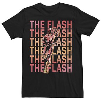 Big & Tall The Flash Word Stacked Graphic Tee