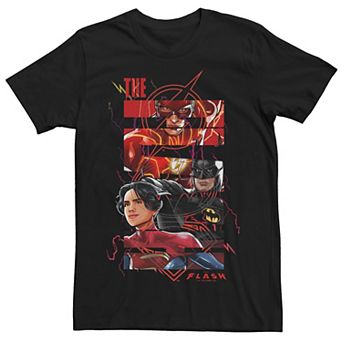 Big & Tall The Flash Supers Overlay Graphic Tee