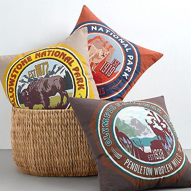 Pendleton National Park Embroidered Throw Pillow