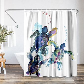 Americanflat Sea Turtles Shower Curtain