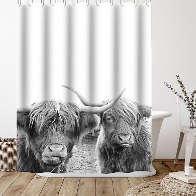 Americanflat Highland Cows 2 Shower Curtain