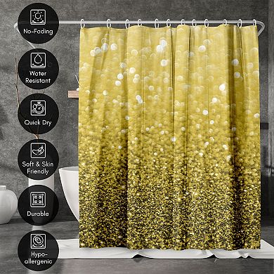 Americanflat Shiny Gold Shower Curtain