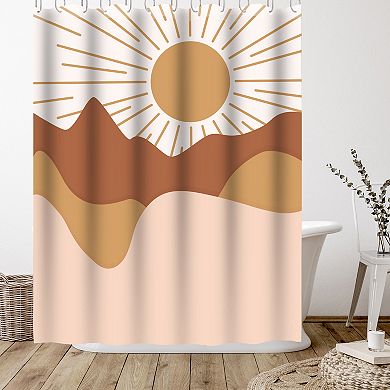 Americanflat Sunrise Mountains Shower Curtain