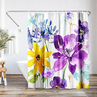 Americanflat Floral Shower Curtain