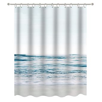 Americanflat Blue Wave And Sand Shower Curtain