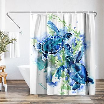 Americanflat Sea Turtles Shower Curtain