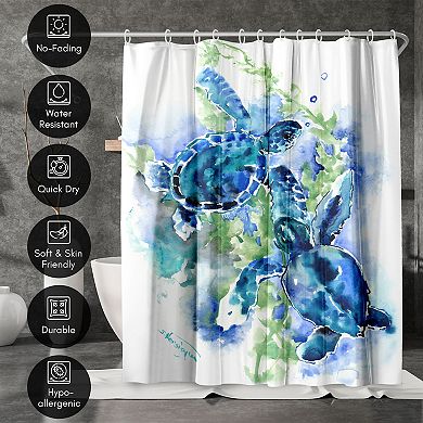 Americanflat Sea Turtles Shower Curtain