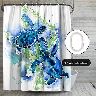 Americanflat Sea Turtles Shower Curtain