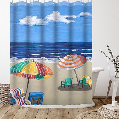Americanflat Beach Day Shower Curtain