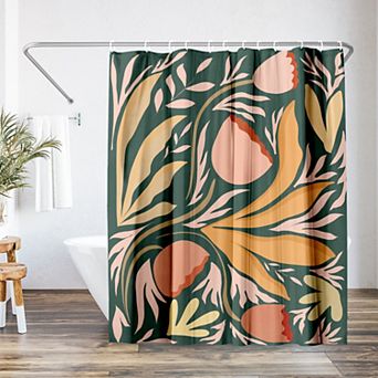 Americanflat Floral Series Shower Curtain