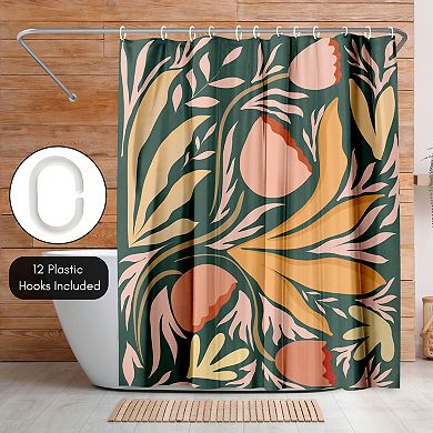 Americanflat Floral Series Shower Curtain