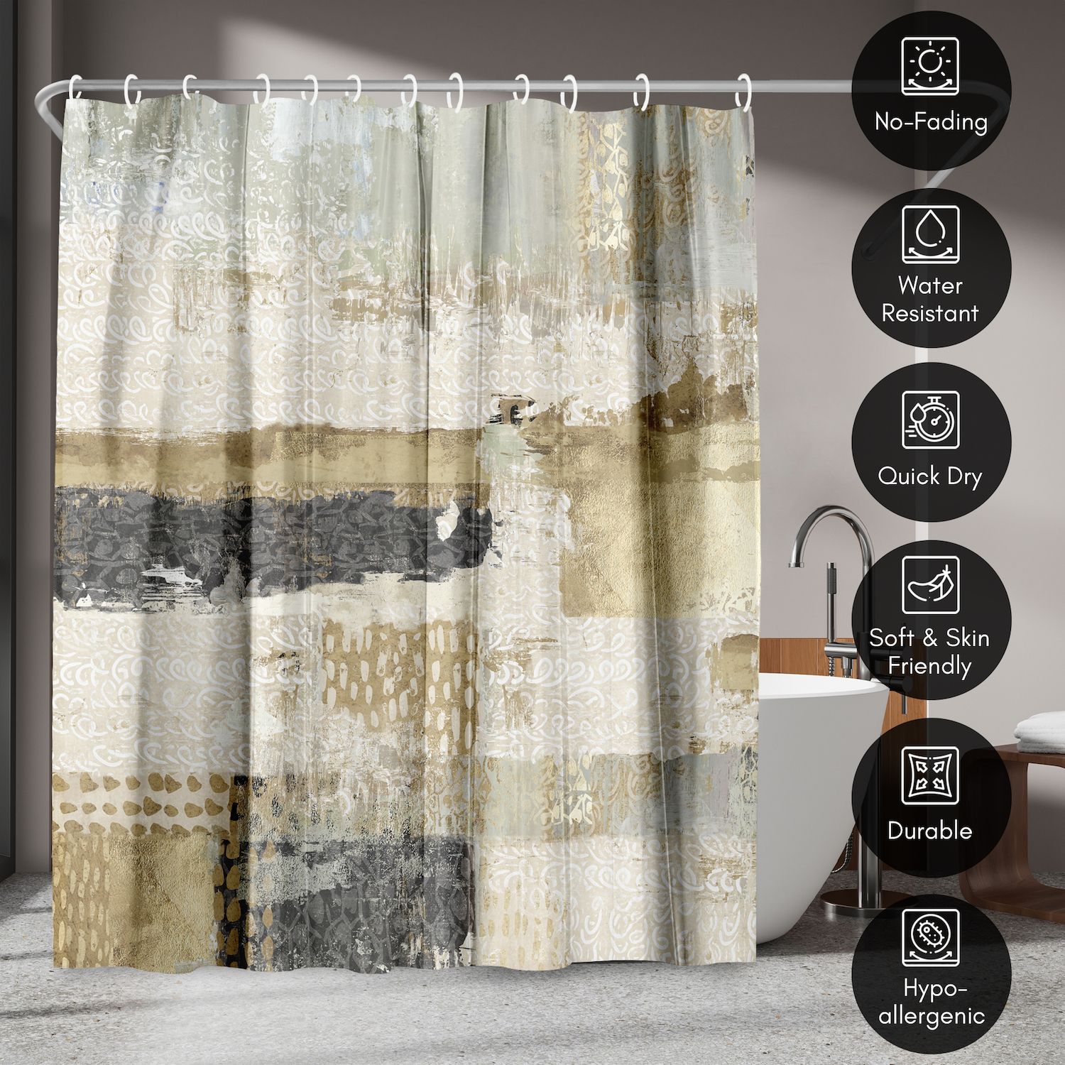 Americanflat Bare II Shower Curtain - Thumbnail 2