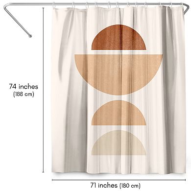 Americanflat Boho Shapes 1 Shower Curtain