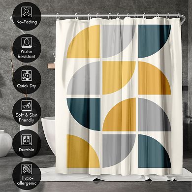 Americanflat Mid Century Circles Shower Curtain