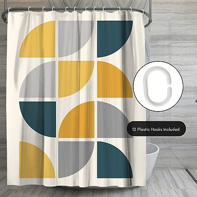 Americanflat Mid Century Circles Shower Curtain