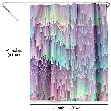 Americanflat Glitches Shower Curtain
