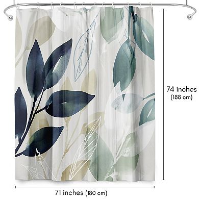 Americanflat Leaves Shower Curtain