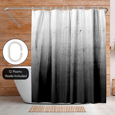 Americanflat Black Ombre Shower Curtain