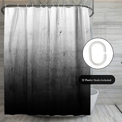 Americanflat Black Ombre Shower Curtain