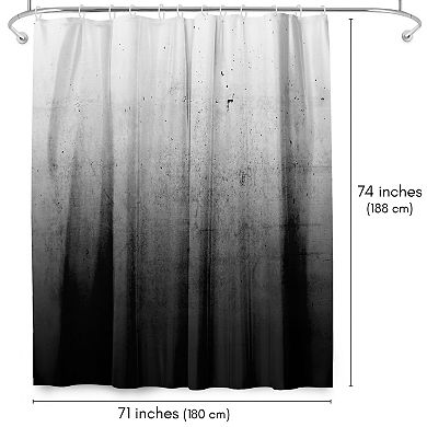 Americanflat Black Ombre Shower Curtain