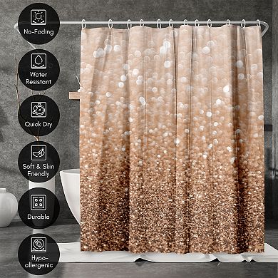 Americanflat Copper Shiny Shower Curtain