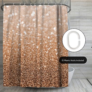Americanflat Copper Shiny Shower Curtain