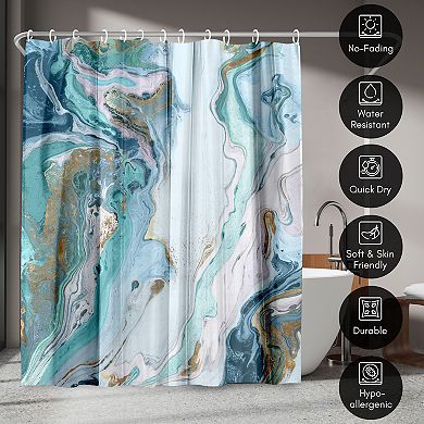 Americanflat Marble P Shower Curtain