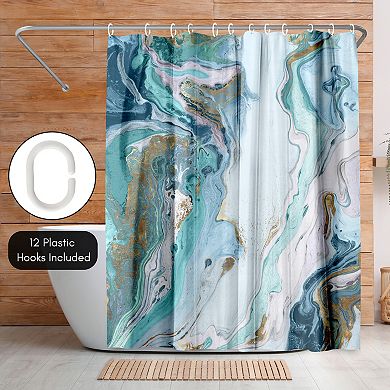 Americanflat Marble Pattern Shower Curtain