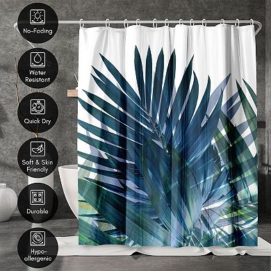 Americanflat Palms Leaves Shower Curtain