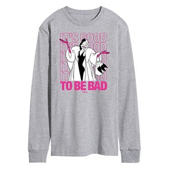 Disney Villains Men's Good To Be Bad Long Sleeve