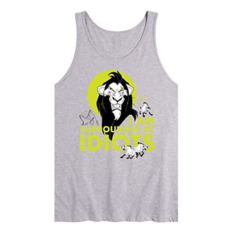 Disney Villains Men's Surrounded By Idiots Graphic Tank Top
