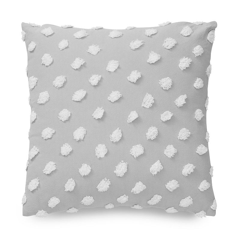 76826846 Martha Stewart Chenilla Dot Decorative Pillow, Gre sku 76826846