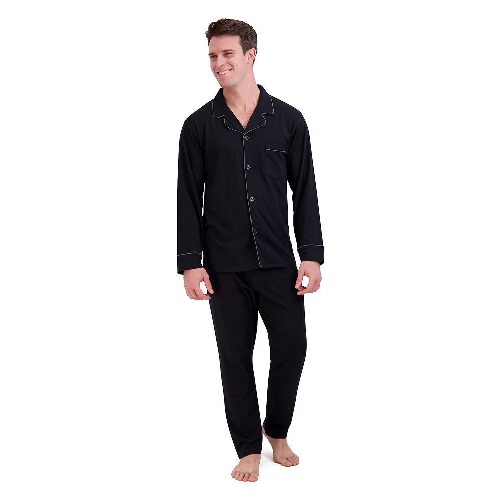 The Perfect Men's Woven Stripe Pajama Set in White