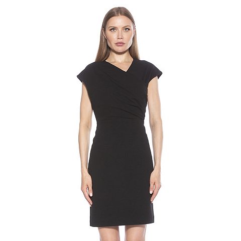 Женские платья ALEXIA Women's ALEXIA ADMOR Daisy Draped Surplice Bodycon Mini Dress
