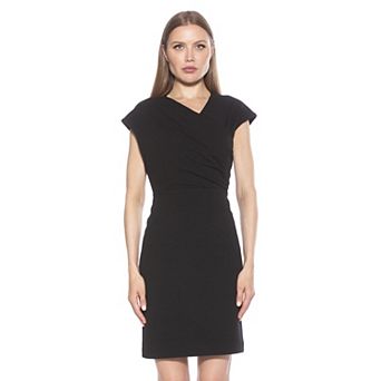 Women's ALEXIA ADMOR Daisy Draped Surplice Bodycon Mini Dress