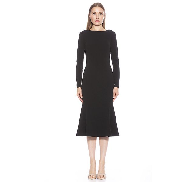 Women's ALEXIA ADMOR Ximena Boatneck Midi Dress