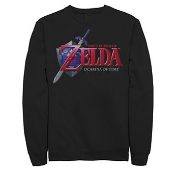 Big & Tall The Legend Of Zelda Ocarina Of Time Cover Graphic Fleece Pullover