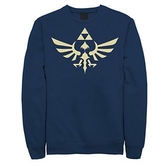 Big & Tall Legend Of Zelda Skyward Sword Triumphant Triforce Graphic Fleece Pullover