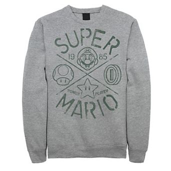 Big & Tall Super Mario 1985 Power Player Graphic Fleece Pullover