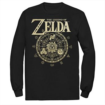 Big & Tall The Legend Of Zelda Spiritual Elements Long Sleeve Graphic Tee