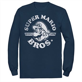 Big & Tall Super Mario Bros Since 1985 Long Sleeve Graphic Tee