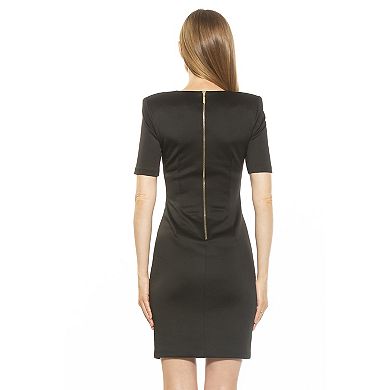 Women's ALEXIA ADMOR Della Short Sleeve Sweetheart Sheath Dress