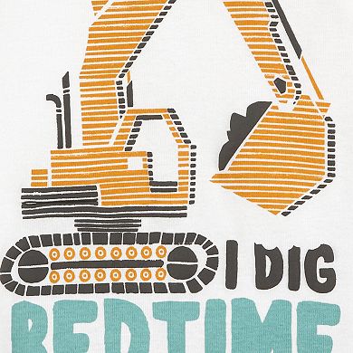 Toddler Boy Carter's 4-Piece Construction Print Shirts & Shorts Pajama Set