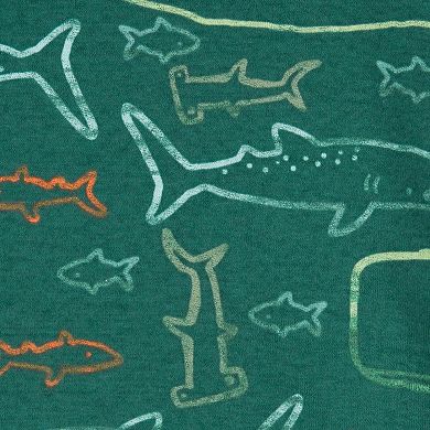 Baby & Toddler Boy Carter's 4-Piece Whale Print Shirts & Shorts Pajama Set