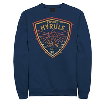 Men's The Legend Of Zelda Explore Camp Hyrule Crest Fleece