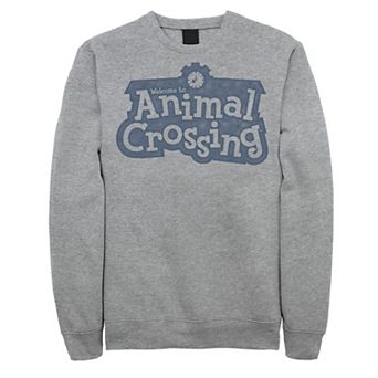 Men's Nintendo Animal Crossing Distressed Logo Fleece