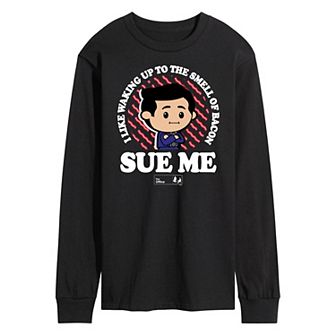 Men's The Office Bacon Sue Me Long Sleeve