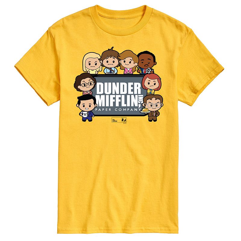 UPC 197721659065 product image for Men's The Office Dunder Mifflin Graphic Tee, Size: XXL, Yellow | upcitemdb.com