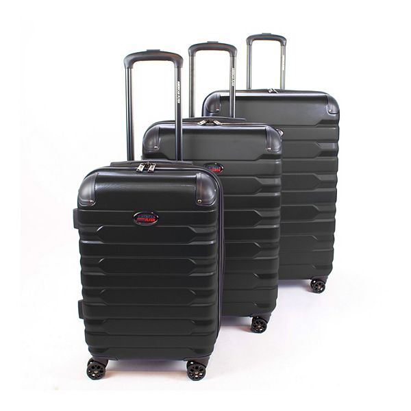 American Flyer Mina 3-Piece Hard Side Luggage Set - Black