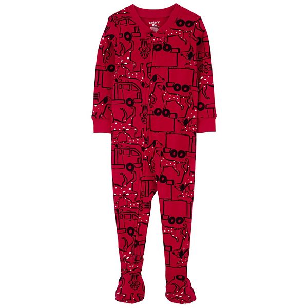 Baby & Toddler Boy Carter's Firetruck Footed Pajamas